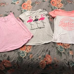 Girls justice tops